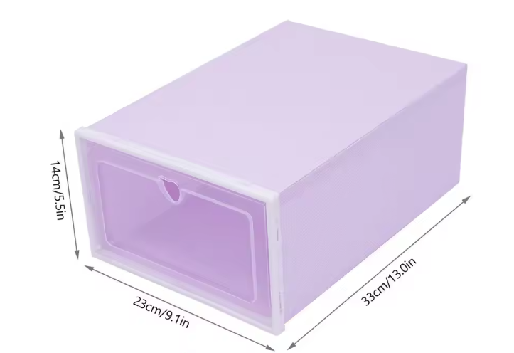 20-delige Transparante Schoenendoos Set – Stapelbare Opbergdozen