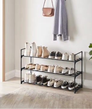 Metalen Schoenenrek 3 Lagen – Voor 12–15 Paar Schoenen