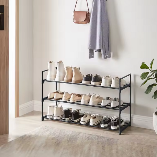 Metalen Schoenenrek 3 Lagen – Voor 12–15 Paar Schoenen