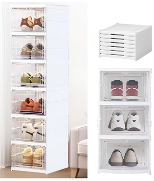 Opvouwbare Schoenenkast – 3/6 Lagen Transparante Schoenendozen