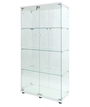 Glazen Vitrinekast met LED en Slot – 4-Laags Collectiekast