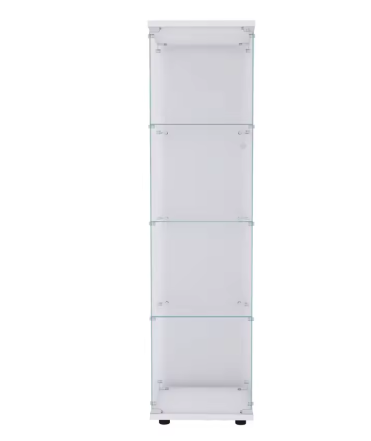 Glazen Vitrinekast met Deur – 4 Legplanken en Modern Ontwerp (164 cm)