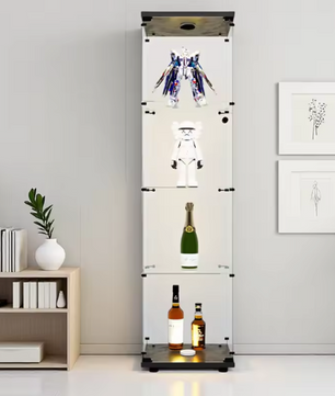 Glazen Vitrinekast met LED – 4-Laags Displaykast