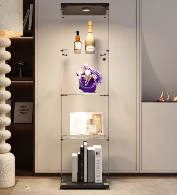 Glazen Vitrinekast met LED – 4-Laags Displaykast