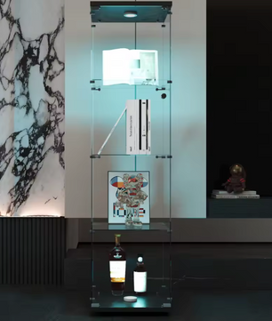Glazen Vitrinekast met LED – 4-Laags Displaykast