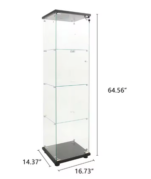 Glazen Vitrinekast met LED – 4-Laags Displaykast