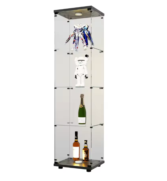 Glazen Vitrinekast met LED – 4-Laags Displaykast