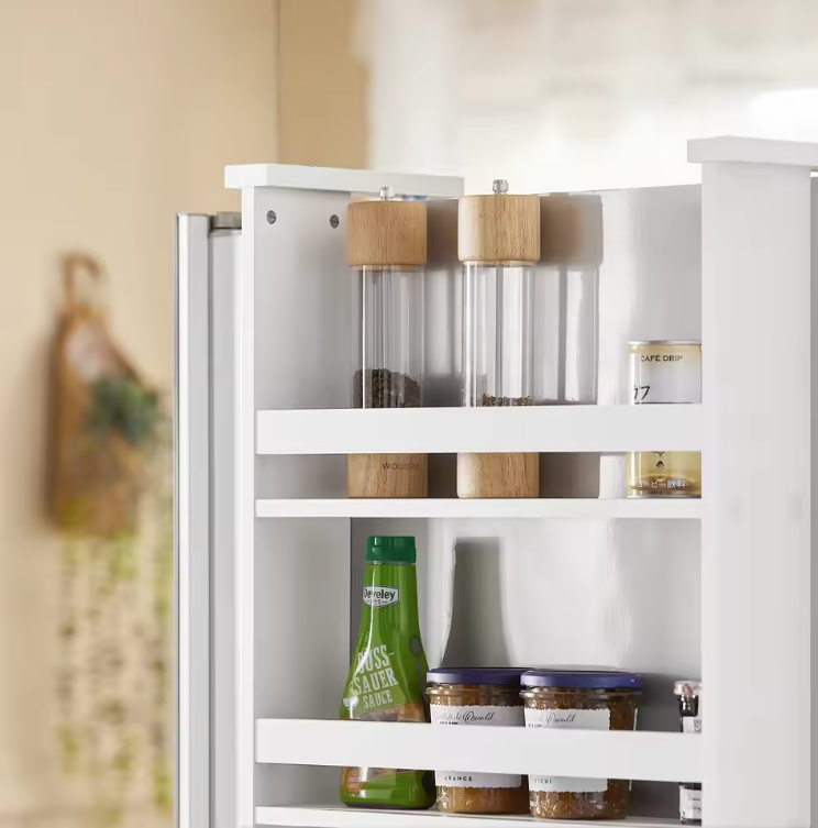 Hangkast Keukenrek met 3 Planken en Haakjes – Voor Koelkast en Deur