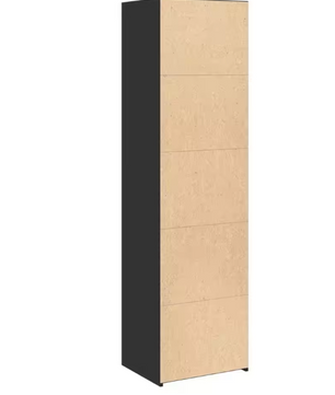 Stijlvol Hoog Highboard – Zwarte Opbergkast van Houtmateriaal, Modern Design