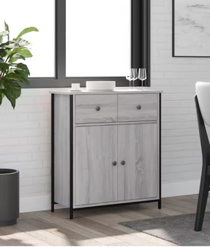 Moderne Minimalistische Opbergkast – 70×30×80 cm, Houten Sideboard met Verstelbare Voeten