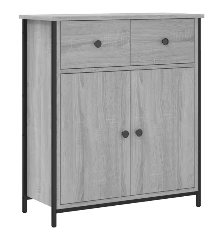 Moderne Minimalistische Opbergkast – 70×30×80 cm, Houten Sideboard met Verstelbare Voeten
