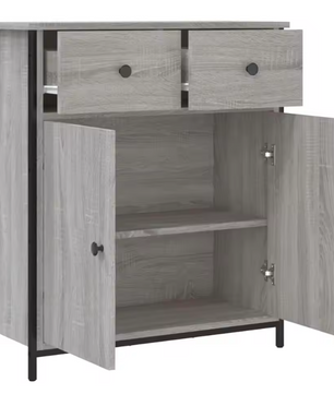 Moderne Minimalistische Opbergkast – 70×30×80 cm, Houten Sideboard met Verstelbare Voeten