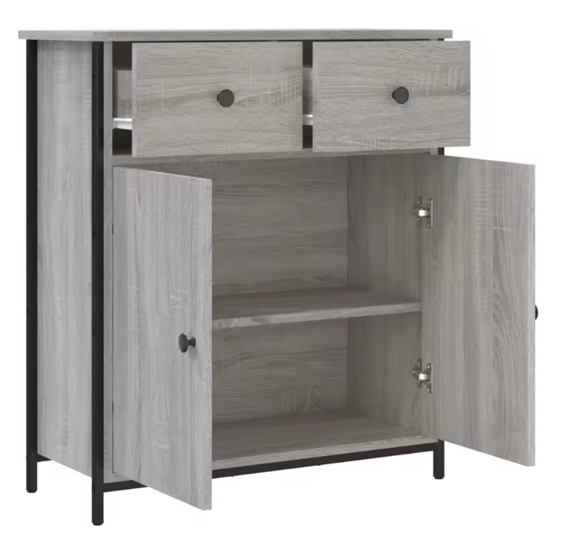 Moderne Minimalistische Opbergkast – 70×30×80 cm, Houten Sideboard met Verstelbare Voeten