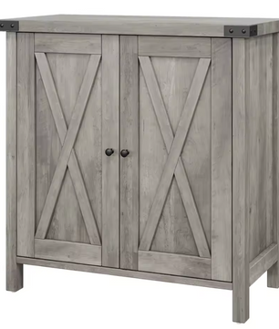 2-Deurs Farmhouse Buffetkast – Opbergkast met Verstelbare Planken, 40×76×80 cm