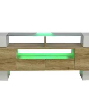 Modern Hoogglans TV-Lowboard – Kast met LED-Verlichting, 200 cm