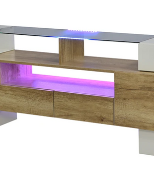 Modern Hoogglans TV-Lowboard – Kast met LED-Verlichting, 200 cm