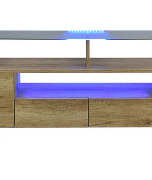 Modern Hoogglans TV-Lowboard – Kast met LED-Verlichting, 200 cm