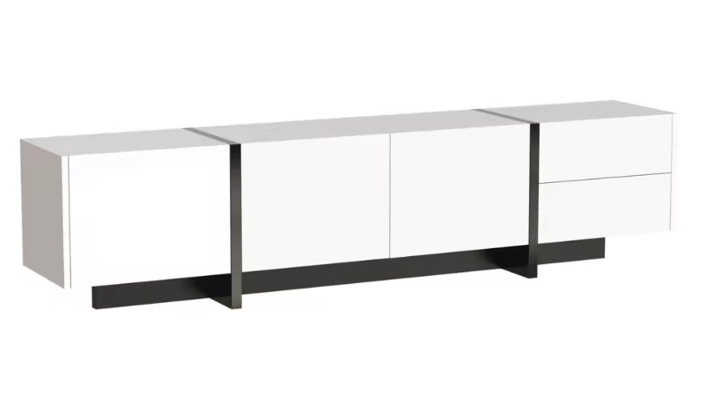 Modern Hoogglans TV-Lowboard 190 cm – Kast met Laden en Deuren