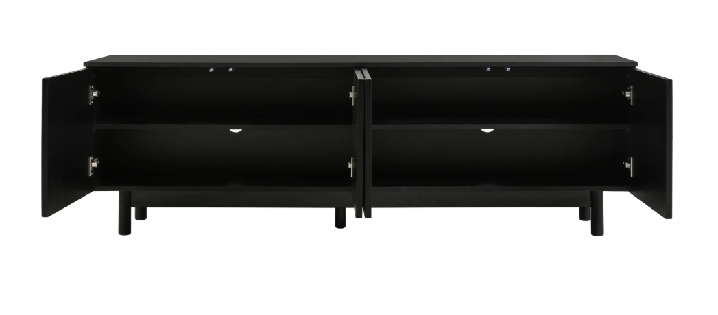 TV-meubel 175 cm – Modern Lowboard met Deuren en Verstelbare Planken