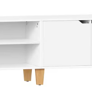 TV-meubel 140 cm – Modern Lowboard met Magnetische Deur en Verstelbare Planken