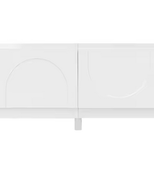 Lowboard met Golvende Deuren – Moderne TV-Kast met Opbergruimte en Stabiele Poten (169×34×45,5 cm)