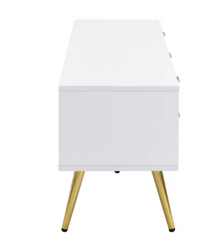 TV-Meubel 175 cm – Lowboard met Laden, Deuren en Gouden Details