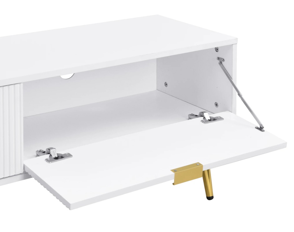 TV-Meubel 175 cm – Lowboard met Laden, Deuren en Gouden Details