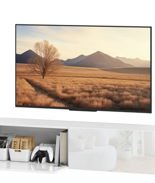 Wandgemonteerd TV-Meubel 140 cm – Zwevend Lowboard met Opbergruimte