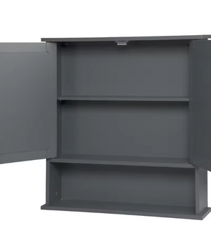 Witte Badkamer Spiegelkast – Wandkast met 3 Planken en MDF Constructie