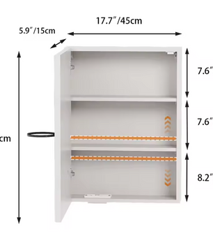 LED Badkamer Spiegelkast – Wandkast met Anti-Fog, Dimbare LED en Verstelbare Plank