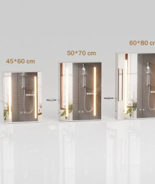 LED Badkamer Spiegelkast – Wandkast met Anti-Fog, Dimbare LED en Verstelbare Plank