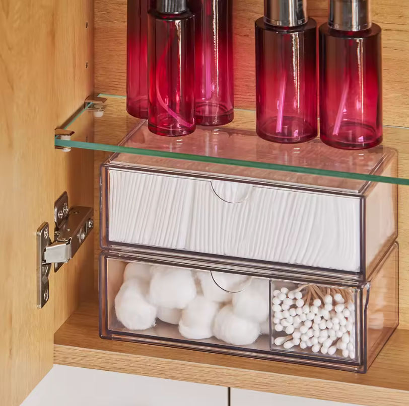 Witte Badkamer Spiegelkast – Hangkast met Spiegeldeur en Verstelbare Planken