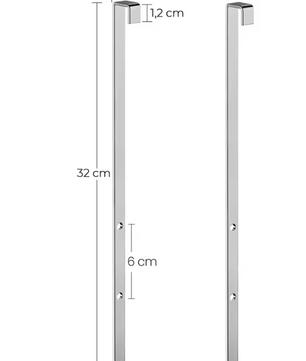 Deurhaken Set voor Sieradekast – Stalen Haken voor Hangmontage (2-delig)