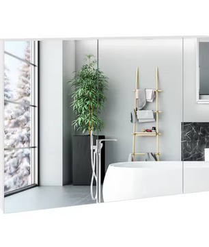 Badkamerkast met Spiegel – Wandkast met 3 Deuren en Opbergruimte