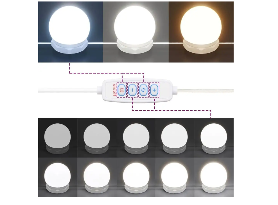 LED Badkamerkast met Spiegel – Gerookt Eiken, Wandkast met Open Planken (90×31,5×62 cm)