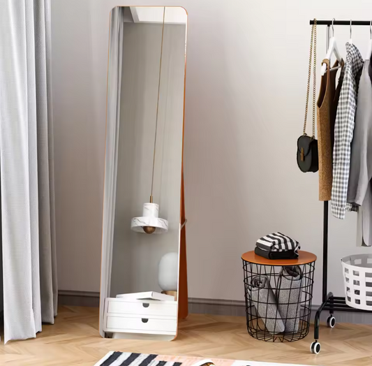 Volledige Staande Spiegel – Houten Lijst, Vrijstaand of Wandmontage