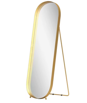 Volledige Staande Spiegel – Gouden Metalen Frame, 160×50 cm