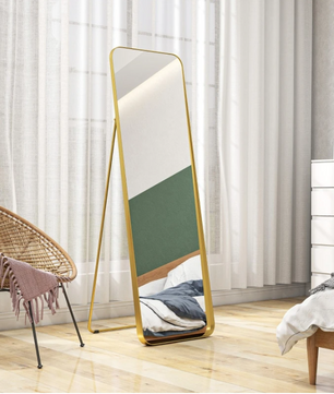 Staande Volledige Lichaamsspiegel 160×50 cm – Vrijstaand en Kantelbaar, Metalen Frame