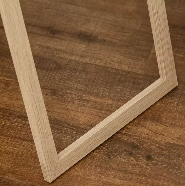 Staande Houtnerf Volledige Lichaamsspiegel 147 cm – Vrijstaand en HD-Glas