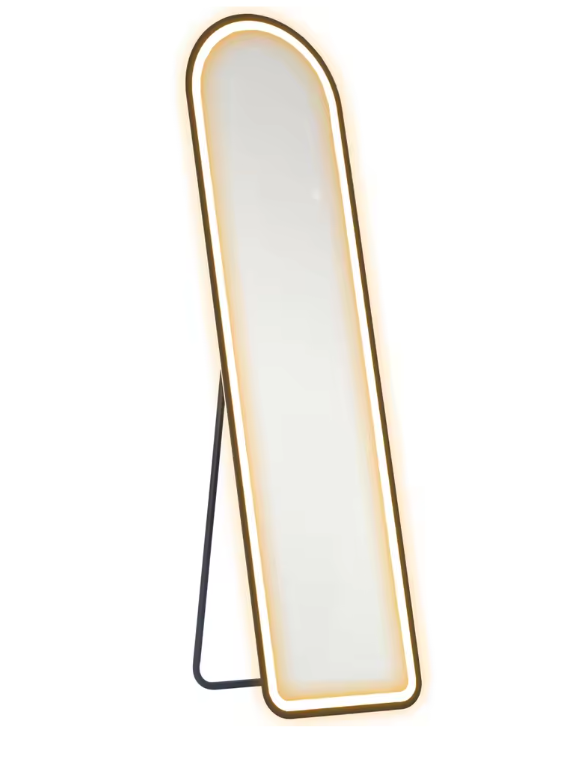 Volledige Lichaamsspiegel 150×40 cm – LED Verlichting eb Vrijstaand/ Wandmontage