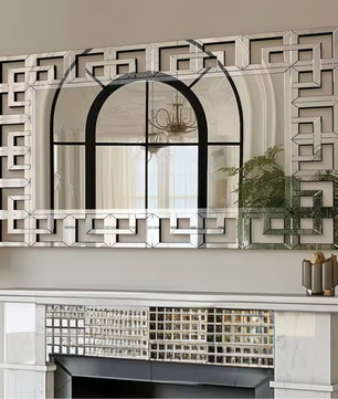 Decoratieve Venetiaanse Wandspiegel 120×70 cm – Rechthoekig en Facetrand