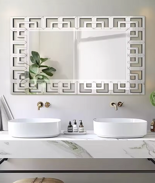 Decoratieve Venetiaanse Wandspiegel 120×70 cm – Rechthoekig en Facetrand