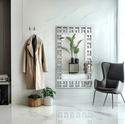 Decoratieve Venetiaanse Wandspiegel 120×70 cm – Rechthoekig en Facetrand