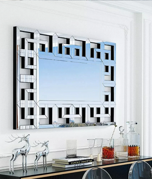 Decoratieve Venetiaanse Wandspiegel 120×70 cm – Rechthoekig en Facetrand