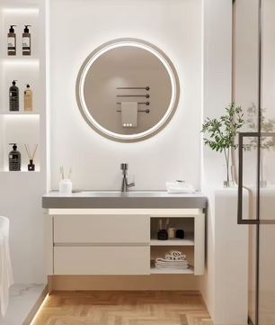 Ronde LED Badkamerspiegel 60 cm – Anti-Fog, Dimbaar en Smart Touch