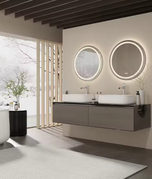 Ronde LED Badkamerspiegel 60 cm – Anti-Fog, Dimbaar en Smart Touch