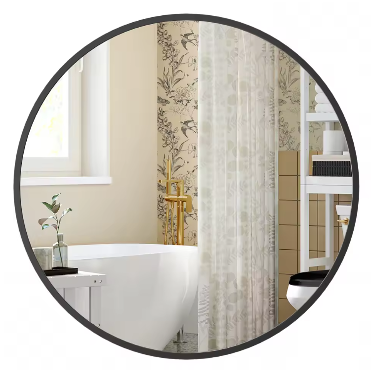 Ronde Wandspiegel – Modern Design en Metalen Frame