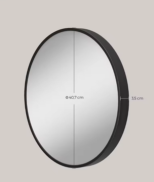 Ronde Wandspiegel – Modern Design en Metalen Frame