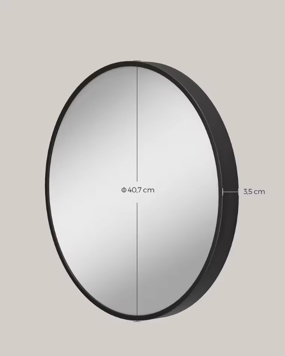 Ronde Wandspiegel – Modern Design en Metalen Frame