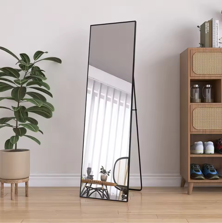 Staande Passpiegel 140×40 cm – Gehard Glas en Verstelbare Standaard